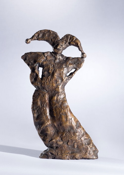 Erwin Kastner Bronze Skulptur Harlekin